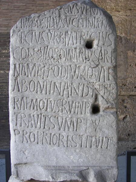 File:Rome Colosseum inscription 2.jpg