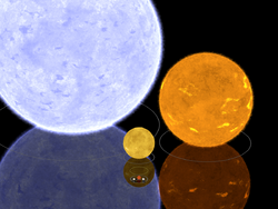 1e9m comparison Gamma Orionis, Algol B, the Sun, and smaller - antialiased no transparency.png
