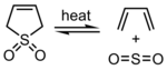 Cheletropic reaction of butadiene with SO2.svg