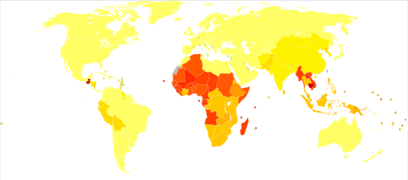 File:Intestinal nematode infections world map - DALY - WHO2002.svg
