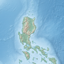 Map showing the location of Apo Reef