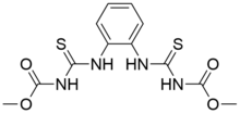 Chemical structure of thiophanate-methyl.