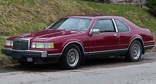 1989 Lincoln Mark VII LSC, front left, 03-24-2023.jpg