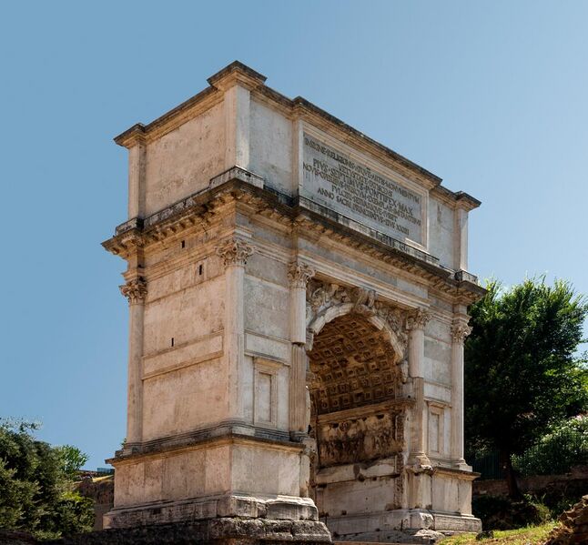 File:Arch Titus, Forum Romanum, Rome, Italy.jpg
