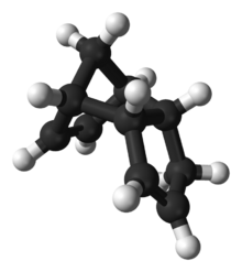 Ball and stick model of dicyclopentadiene