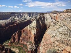 Observation Point from Cable Mountain, Zion National Park.jpg