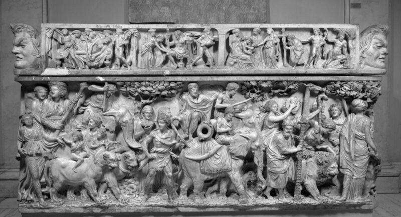 File:Roman - Sarcophagus with the Triumph of Dionysus - Walters 2331 (2).jpg