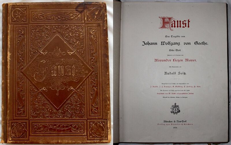 File:1876 'Faust' by Goethe, decorated by Rudolf Seib, large German edition 51x38cm, from Tamoikin Art Fund.jpg