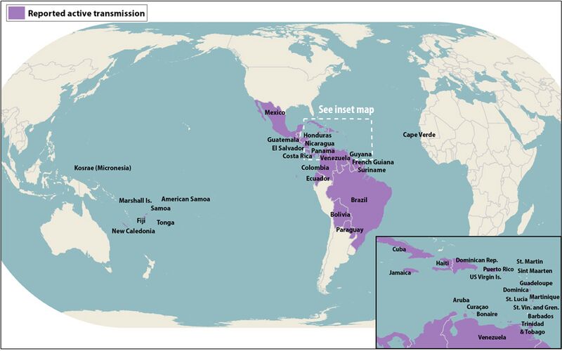 File:CDC map of active Zika virus transmission.jpg