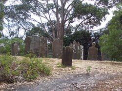 Gravestones Isle of Dead Tasmania Port Arthur.JPG