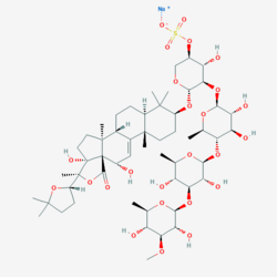 Holothurin 2D structure (PubChem).png