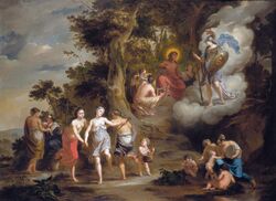 Houbraken, Arnold - Pallas Athene Visiting Apollo on the Parnassus - 1703.jpeg