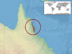 Saproscincus czechurai distribution.png