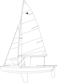 Snipe dinghy.svg