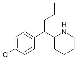 2-(1-(4-chlorophenyl)butyl)piperidine structure.png