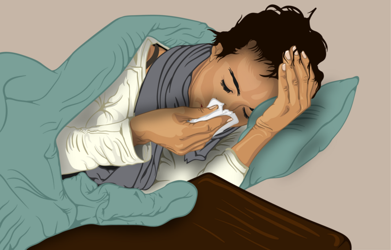 File:A lady suffering from the Common Cold.png