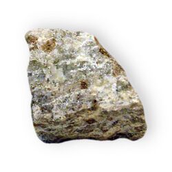 Afwillite 2 on rock Hydrous calcium silicate Crestmore Quarry Riverside California 2068.jpg