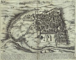 A detailed map of Jerusalem from the 17th century