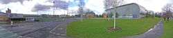 Loughborough University Epinal Way Entrance panorama.jpg