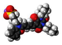 Space-filling model of the merocyanine I molecule