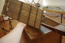 Model of Khufu's solar barque with top removed.jpg