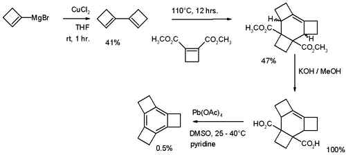 Synthesis of tricyclobutabenzene