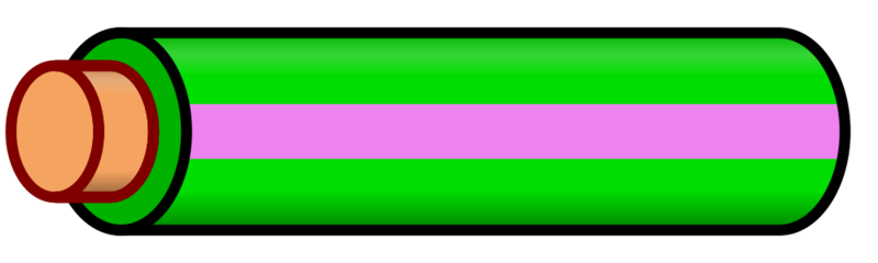 File:Wire green violet stripe.svg
