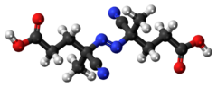 Ball-and-stick model of the ACPA molecule