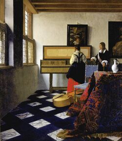 Johannes Vermeer - Lady at the Virginal with a Gentleman, 'The Music Lesson' - Google Art Project.jpg