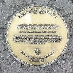 Marcus Clarke Sydney Writers Walk plaque.jpg