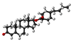 Testosterone buciclate molecule ball.png