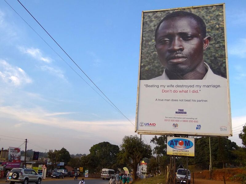 File:True Manhood - Anti-Domestic Violence Sign - Outside Entebbe - Uganda.jpg