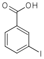 3-Iodobenzoic acid.svg