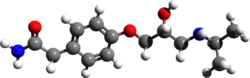 Atenolol 3d structure.png