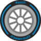 F1 tire Pirelli Cinturato Blue 18.svg