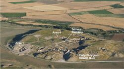 Gordion Citadel Mound aerial overview 2017.jpg
