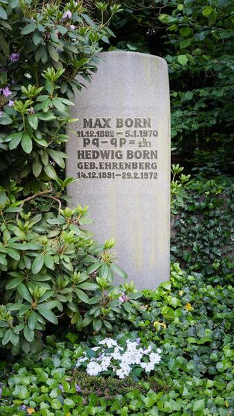 File:Grave of Max Born at Stadtfriedhof Göttingen 2017 01.jpg