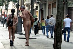 Nude couple in Barcelona, Spain - 20070928.jpg