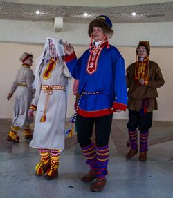 Sámi presentation in the cultural Centre in Lovozero, Kola Peninsula, Russia.jpg