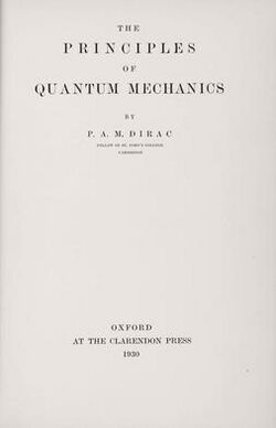 The principles of quantum mechanics - title page.jpg