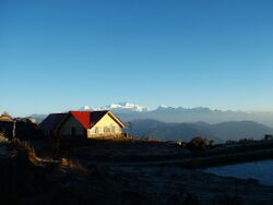 The trekkers' hut at Tonglu