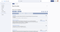 Screenshot of the search engine in BlueSpice 4 (Elasticsearch)