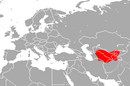 In Afghanistan, Turkmenistan, Uzbekistan, and possibly in Iran and Pakistan