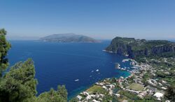 Capri harbour from Anacapri 2013.jpg