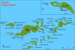 British Virgin Islands, The Settlement top right