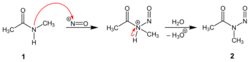 Herstellung N-Nitrosamide aus N-Methylacetamid MV0.svg