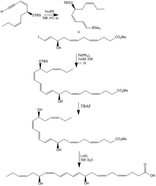 Laboratory synthesis of Protectin D1 (PD1)