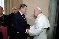 President Ronald Reagan and Pope John Paul II.jpg