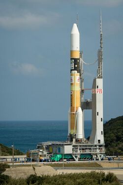 H IIA No. F23 with GPM on its way to the launchpad.jpg