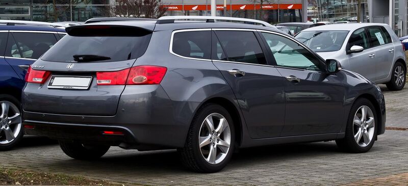 File:Honda Accord Tourer 2.2 i-DTEC Executive (VIII, Facelift) – Heckansicht, 11. Februar 2013, Düsseldorf.jpg